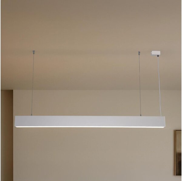 LED Luster na lanku LED/55W/230V 3000/4000/6500K 120 cm biela