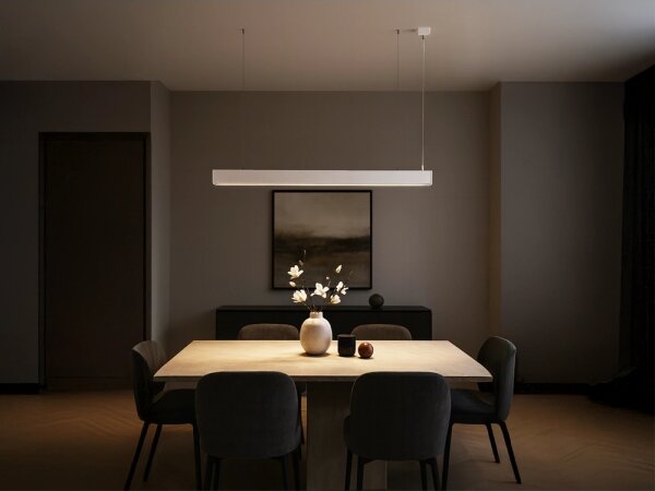 LED luster na lanku LED/55W/230V 3000/4000/6500K 120 cm biela