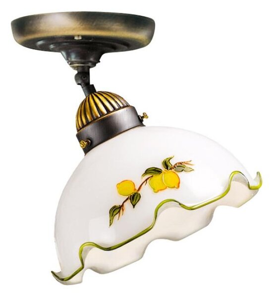 Kolarz 731.10.116 - Prisadený luster NONNA 1xE27/75W/230V, priemer 20 cm, s motívom citrónov