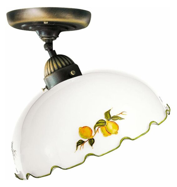 Kolarz 731.10.117 - Prisadené stropné svietidlo NONNA 1xE27/75W/230V, priemer 30 cm, s motívom citrónov