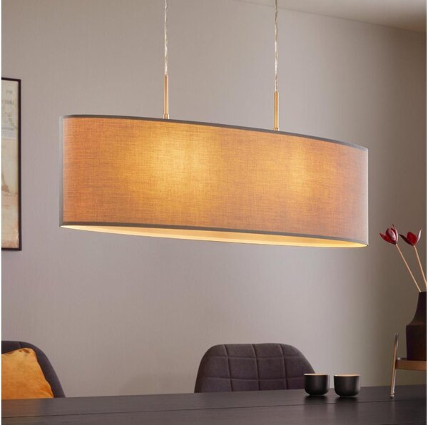 Eglo 55276 - Závesný luster PASTERI 2xE27/60W/230V šedý