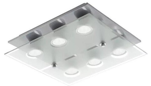 Eglo 75342 - LED stmievateľné stropné svietidlo CABO-SD 6xGU10/5W/230V 34x34 cm matný chróm