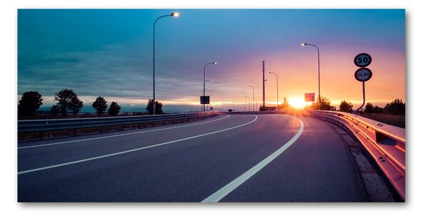 Foto obraz sklenený horizontálny diaľnica osh-84064401