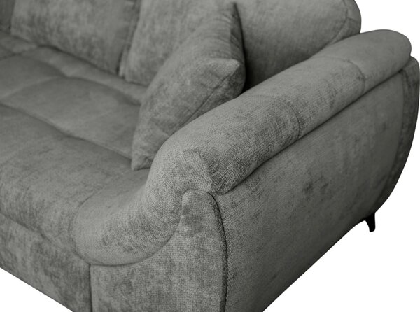 ROHOVÁ SEDAČKA, textil, sivá P & B - Sedačky, Online Only