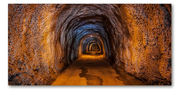 Foto obraz sklenený horizontálny podzemné tunel