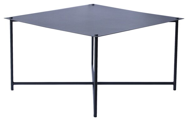 KONFERENČNÝ STOLÍK, antracitová, kov, 70/70/42 cm Xora - Stolíky do obývačky, Online Only