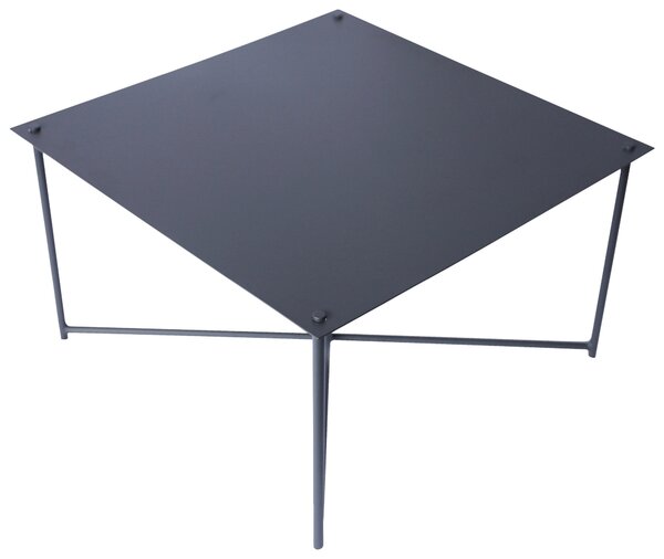 KONFERENČNÝ STOLÍK, antracitová, kov, 70/70/42 cm Xora - Stolíky do obývačky, Online Only