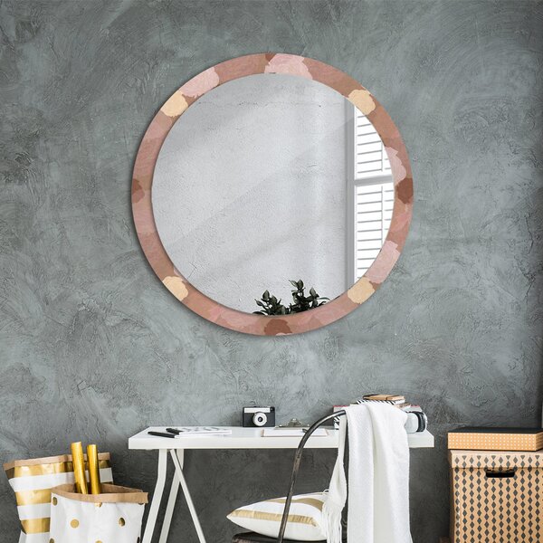 Okrúhle dekoračné zrkadlo s motívom Zloženie ruží