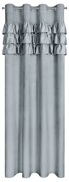 ZATEMŇOVACÍ ZÁVES NA KRÚŽKOCH SAMI 140X250 CM STRIEBORNÁ