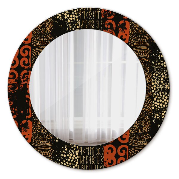 Zrkadlomat.sk Grunge abstraktný vzor Grunge abstraktný vzor Okrúhle dekoračné zrkadlo na stenu lsdo-00110
