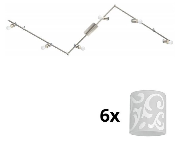 Eglo - LED Bodové svietidlo MY CHOICE 6xE14/4W/230V chróm/biela