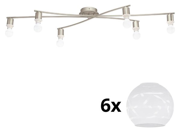 Eglo Eglo - LED Stropné svietidlo MY CHOICE 6xE14/4W/230V chróm/biela EG31115L + záruka 5 rokov zadarmo