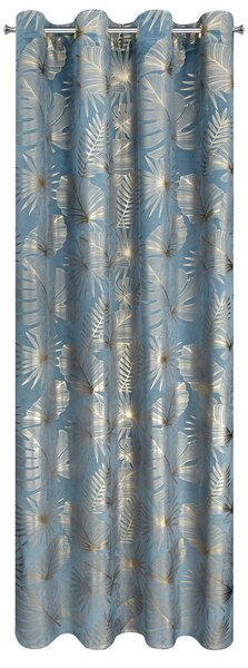 ZATEMŇOVACÍ ZÁVES NA KRÚŽKOCH ARIA 135X250 CM LISTY