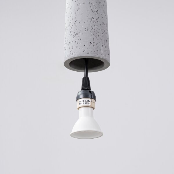 Sollux SL.1347 - Luster na lanku ELECTRA 1xGU10/10W/230V betón/šedá