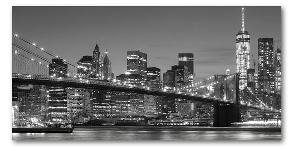 Foto-obraz fotografie na skle Manhattan noc osh-96464167