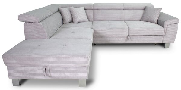 ROHOVÁ SEDAČKA, textil, svetlosivá Xora - Sedačky