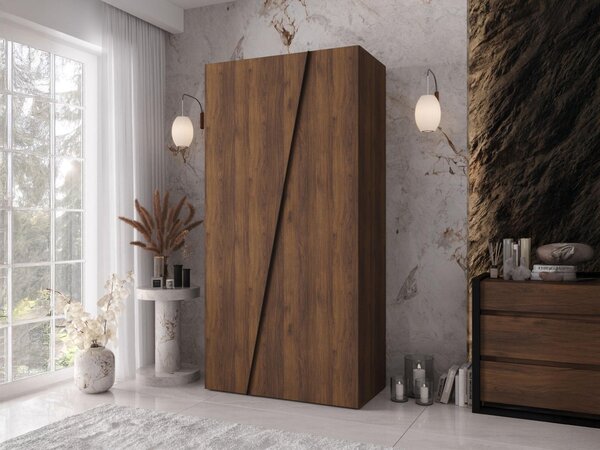 Mirjan24 Moderná skriňa Grelipt 100 cm, Farby: biela / biela + čierna 5903211531712