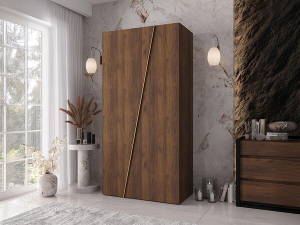 Mirjan24 Moderná skriňa Grelipt 100 cm, Farby: biela / biela + čierna 5903211531712