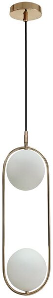Candellux Luster na lanku CORDEL 2xG9/28W/230V zlatá CA0958 + záruka 3 roky zadarmo