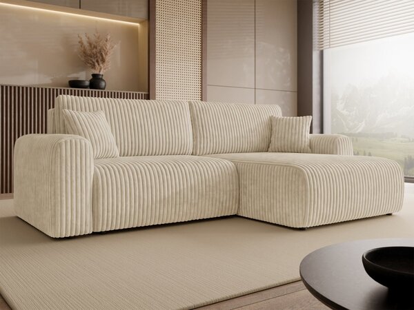 Mirjan24 Rohová sedacia súprava Veliso Sztruks Bis, Dostupné poťahy: Ambience 02 5903211537479
