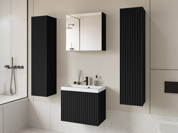 Kúpelňový nábytok Damysos II XL, Farby: čierny grafit, Sifón: bez sifónu, Umývadlová batéria: nie Mirjan24 5903211332616