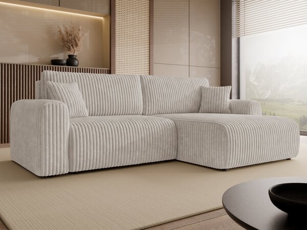 Mirjan24 Rohová sedacia súprava Veliso Sztruks Bis, Dostupné poťahy: Ambience 02 5903211537479