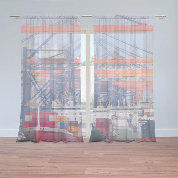 Sablio Záclony Lode v prístave: 2ks 150x250cm