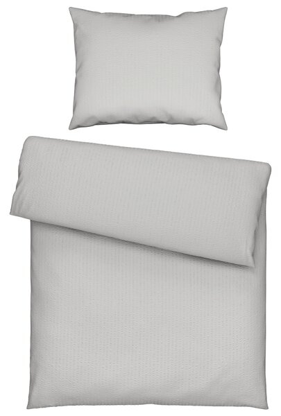 KREPOVÉ OBLIEČKY, seersucker, sivá, 140/200 cm Esposa - Obliečky & plachty