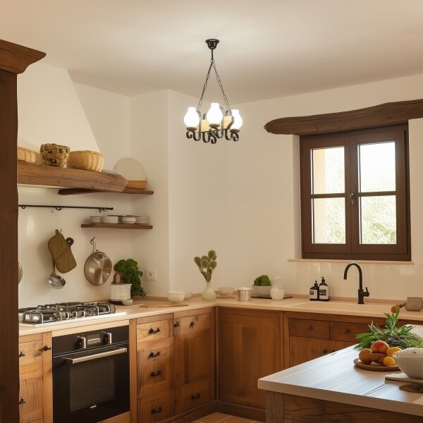 Brilagi - Luster na reťazi QUEEN 4xE14/40W/230V buk