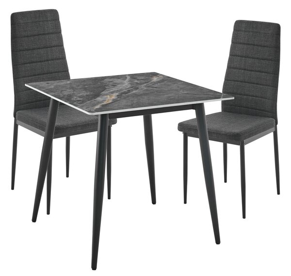 JEDÁLENSKÝ STÔL, sivá, 75/75/75 cm Ti'me - Obývacie zostavy