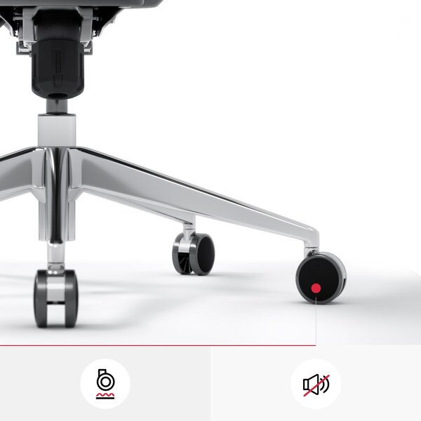 Kancelárska ergonomická stolička Diablo V-Basic, bielo-šedá