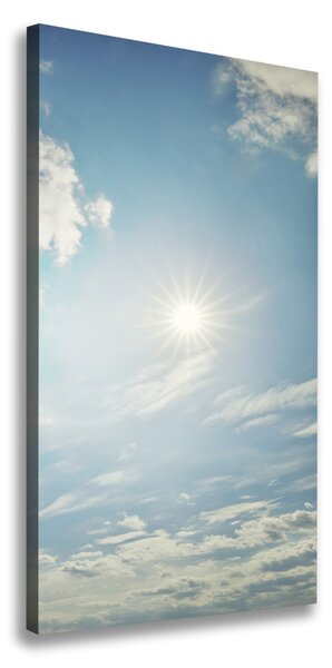 Vertikálny foto obraz na plátne Slnko na nebi