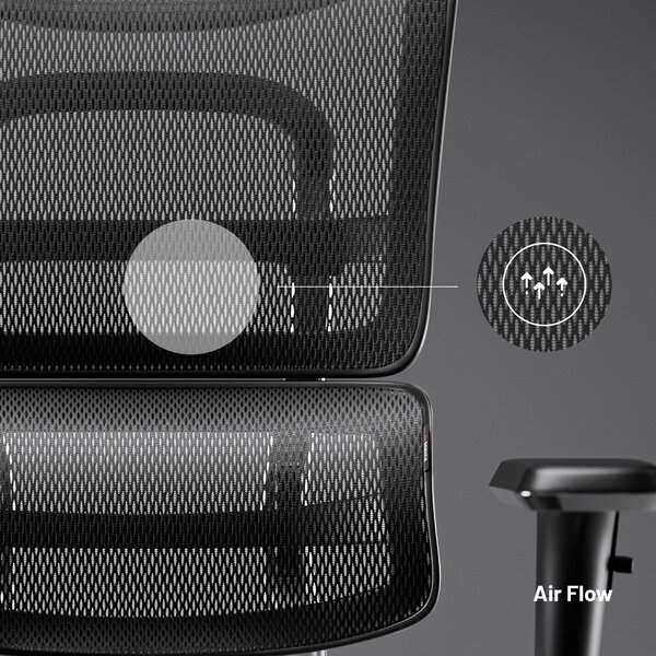 Kancelárska ergonomická stolička Diablo V-Master, čierno-šedá