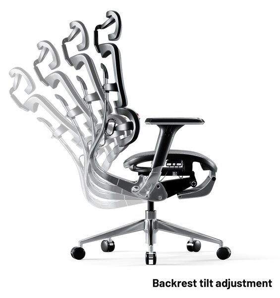 Kancelárska ergonomická stolička Diablo V-Master, čierno-šedá