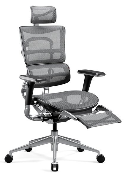 Kancelárska ergonomická stolička Diablo V-Master, čierno-šedá