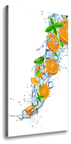 Vertikálny foto obraz na plátne do obývačky Pomaranče