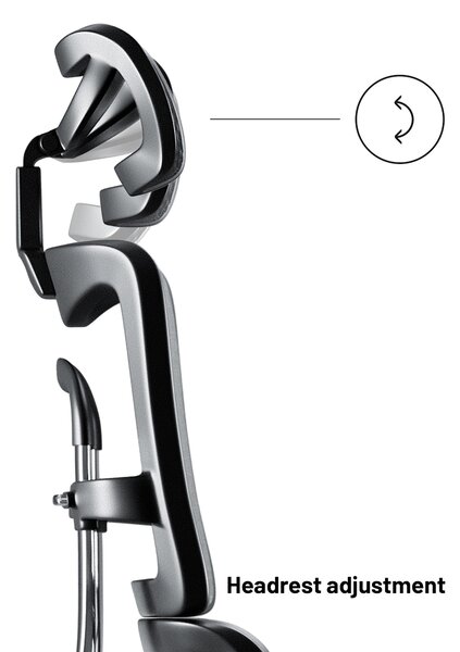 Kancelárska ergonomická stolička Diablo V-Master, čierno-šedá