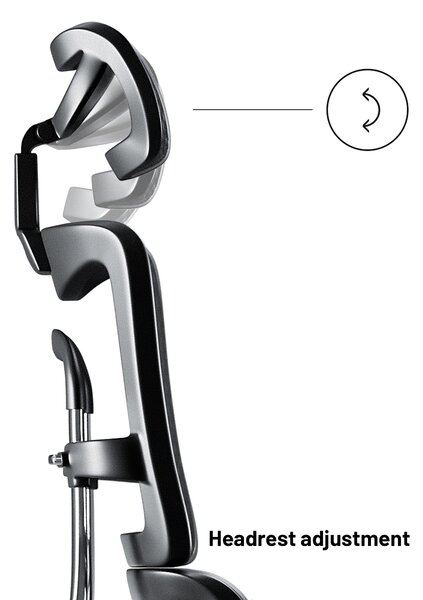 Kancelárska ergonomická stolička Diablo V-Master, čierna