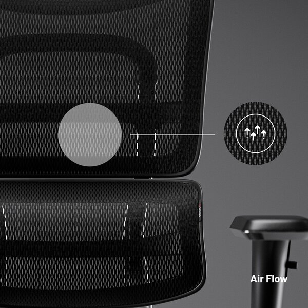 Kancelárska ergonomická stolička Diablo V-Master, čierna