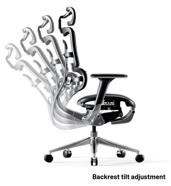 Kancelárska ergonomická stolička Diablo V-Master, čierna