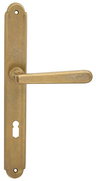 Dverné kovanie COBRA ALT WIEN (OV - staromosadz), kľučka-kľučka, Otvor pre obyčajný kľúč BB, COBRA OV (staromosadz), 72 mm