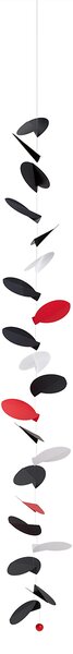 Kinet Turning Leaves, Black, Red & White, Size L