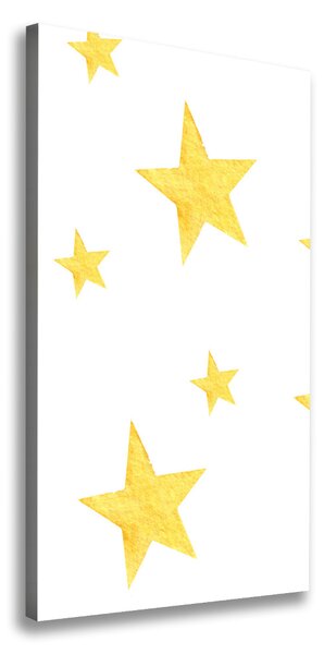 Vertikálny foto obraz na plátne Žlté hviezdy