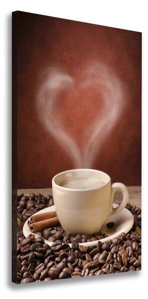 Vertikálny foto obraz na plátne Aromatická káva