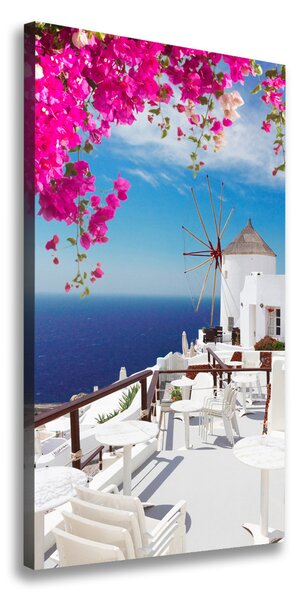 Vertikálny foto obraz na plátne Santorini Grécko
