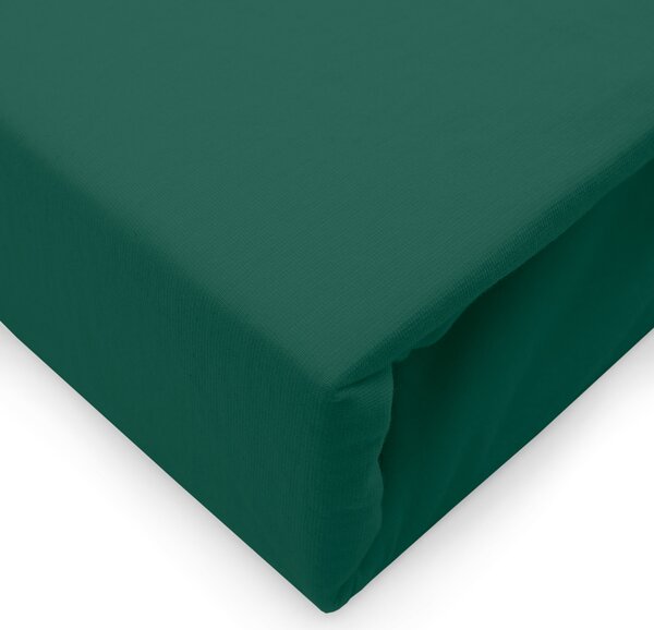 JERSEY PRESTIERADLO 90X200 CM, VÝŠKA 30 CM ZELENÉ