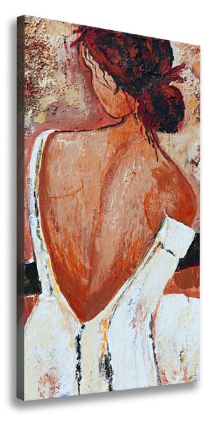 Vertikálny moderný obraz canvas na ráme Žena
