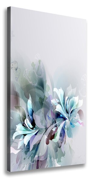 Vertikálny foto obraz na plátne Abstraktné kvety