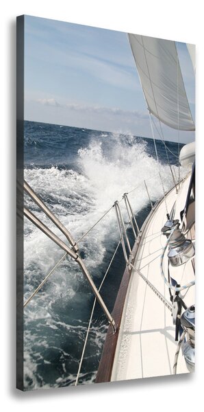 Vertikálny foto obraz na plátne Jachta na mori ocv-9693583