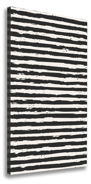 Vertikálny foto obraz na plátne Čierno-biele pásky